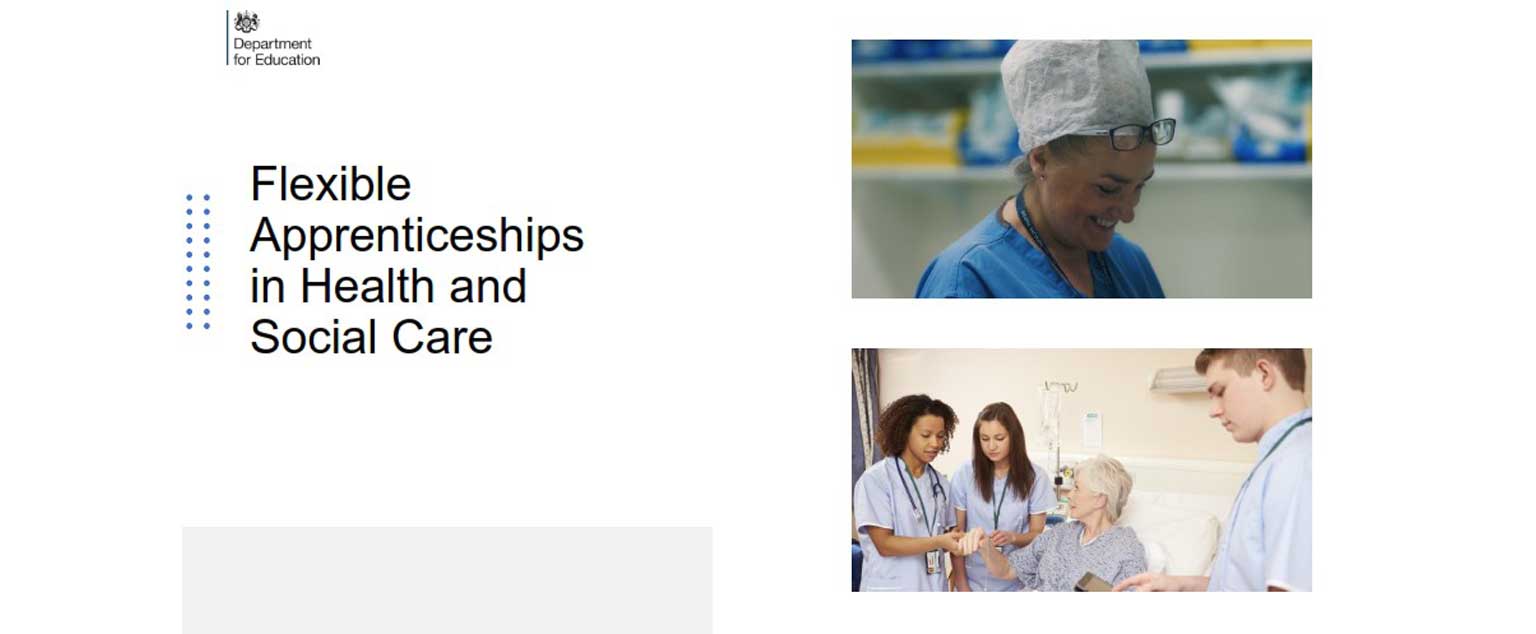 Cover of Flexible Apprenticeships in Health and Social Care manual