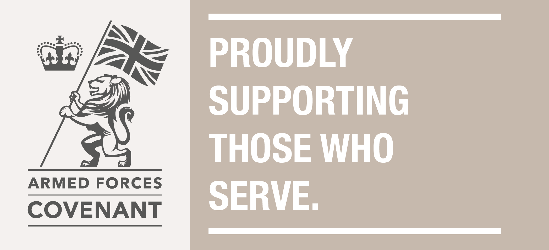 Proudly supporting those who serve