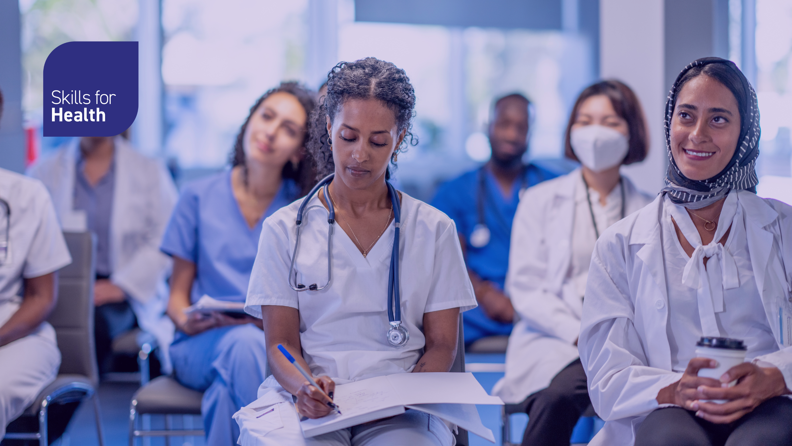 Group of medics studying